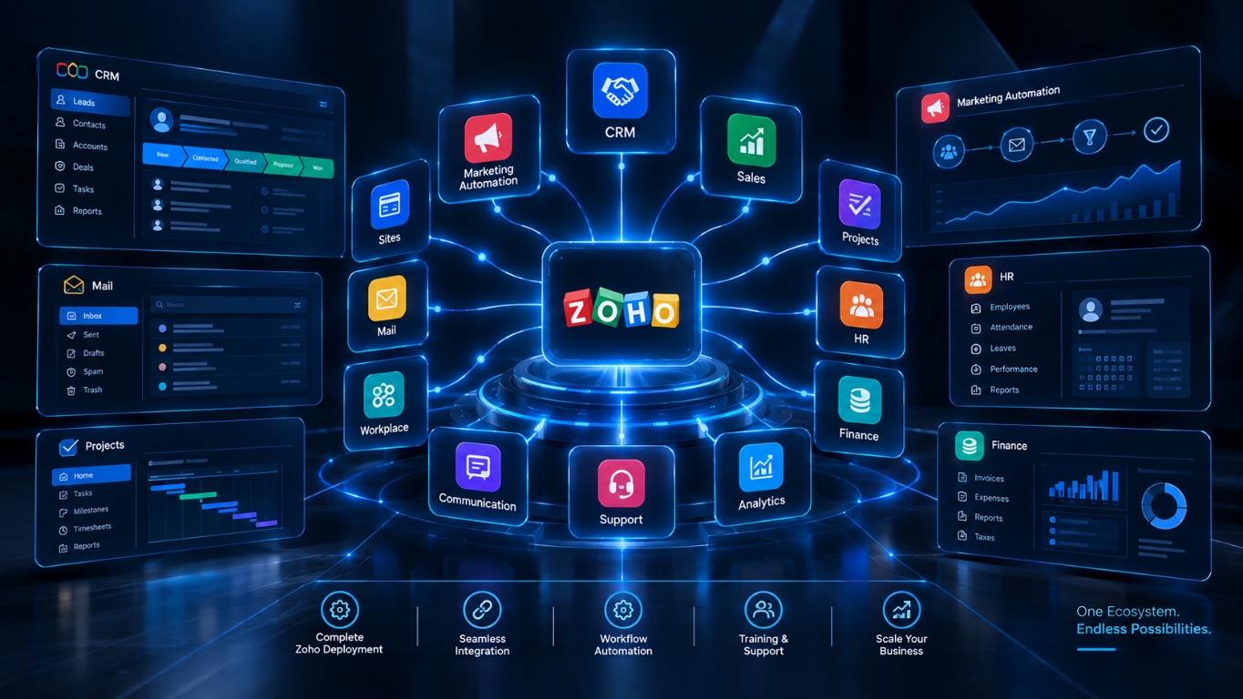 Snaiotech illustration for Zoho implementation